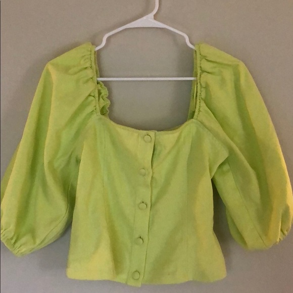 Flattering puff sleeve button down shirt size s - Picture 1 of 1